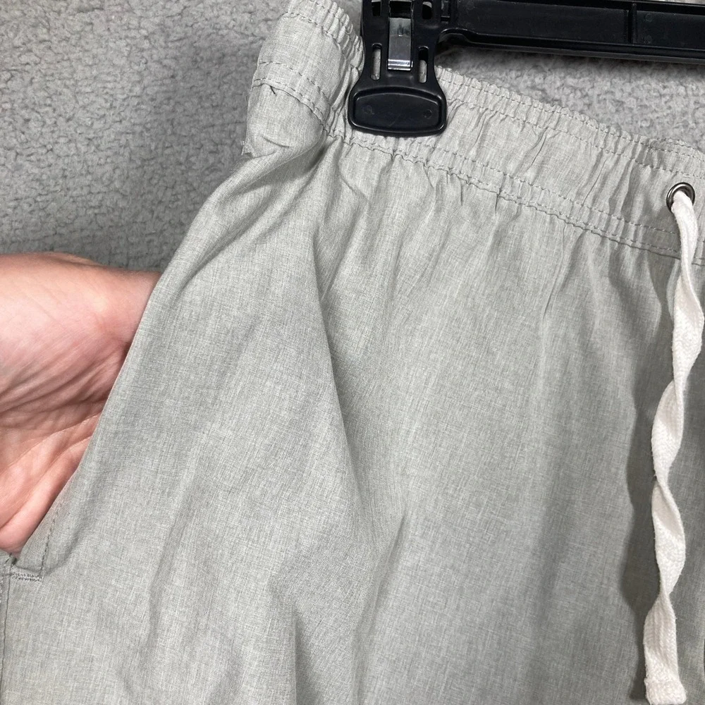 Trunks Surf & Swim Co Hybrid Shorts Mens Med Grey Elastic‎ Drawstring Mesh Line
